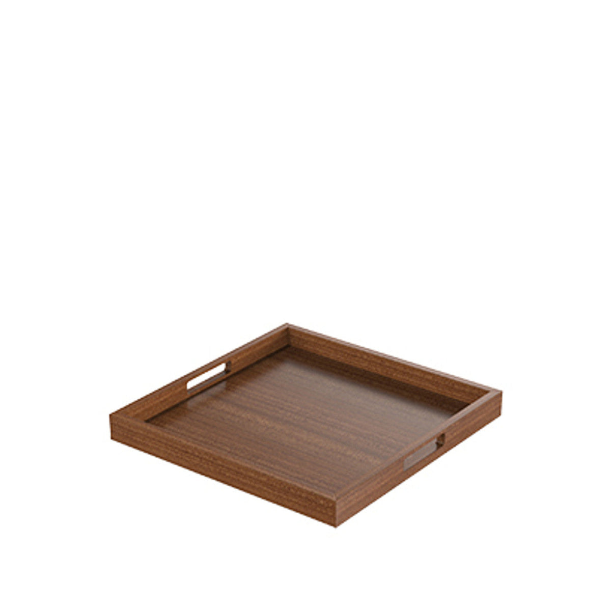 Mahogany Square Modern Tray