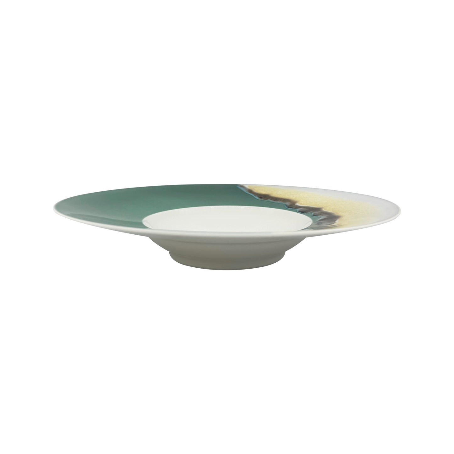 JL Coquet  PAYSAGE Iriomote - Assiette creuse ? aile JDC 10.63 Inch SKU: JDC1052IRIOCREM000