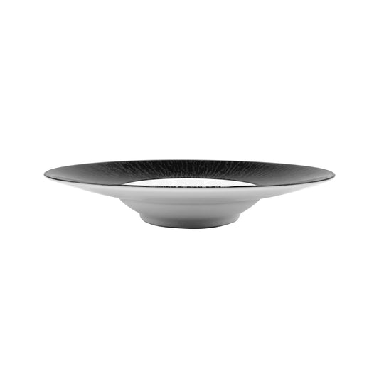 JL Coquet  LES HEURES DE LA NUIT - Assiette creuse ? aile JDC 10.63 Inch SKU: JDC1052HDLNBLNC000