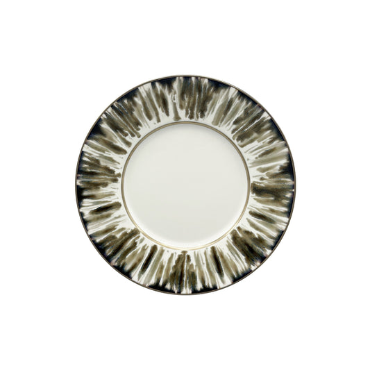 JL Coquet  ?CAILLE CR?ME Filet Bronze - Assiette ? dessert, 1824 8.27 Inch SKU: MHV1028ECRECREMB00