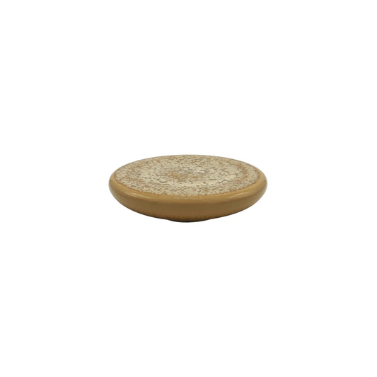 JL Coquet  SONG Ocre - Assiette plate mini Bubble 6.5 Inch SKU: BUB1008OCREOCRE000