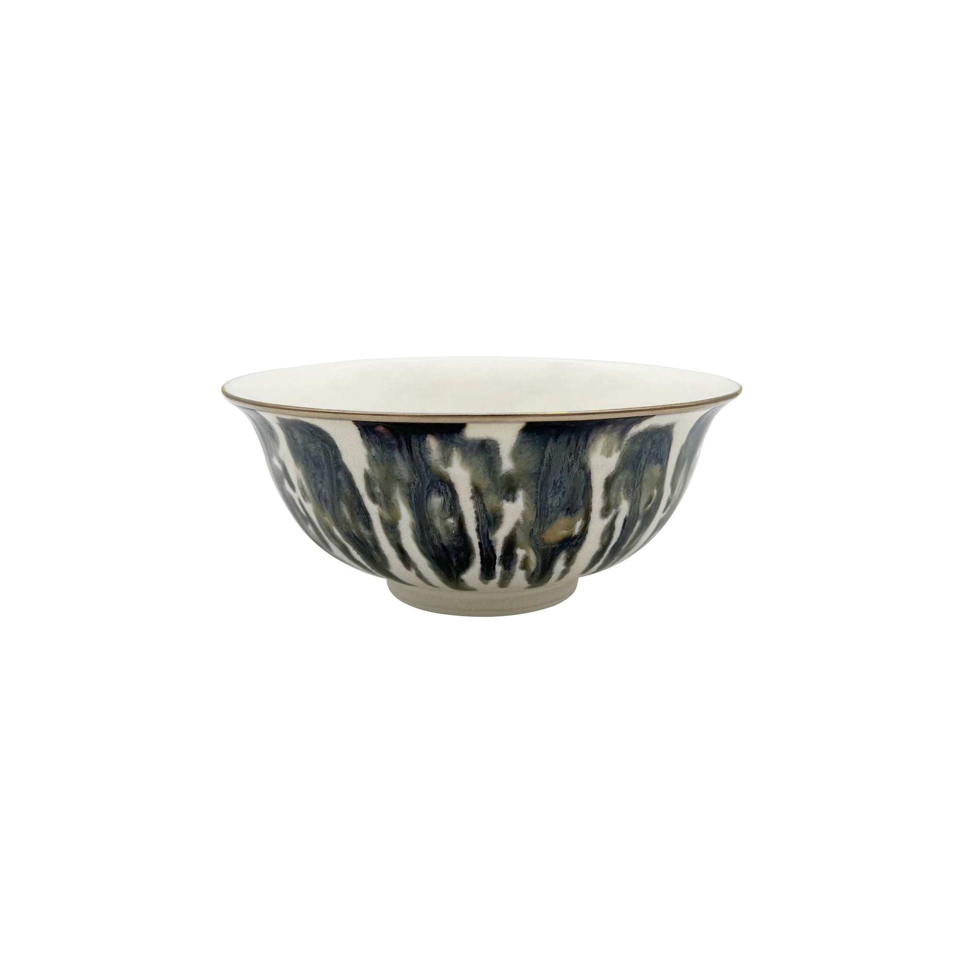 JL Coquet  ?CAILLE CR?ME Filet Bronze - Bol ? soupe, Ligne Asie 5.51 Inch SKU: LAS2006ECRECREMB00