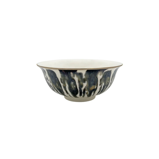 JL Coquet  ?CAILLE CR?ME Filet Bronze - Bol ? soupe, Ligne Asie 5.51 Inch SKU: LAS2006ECRECREMB00