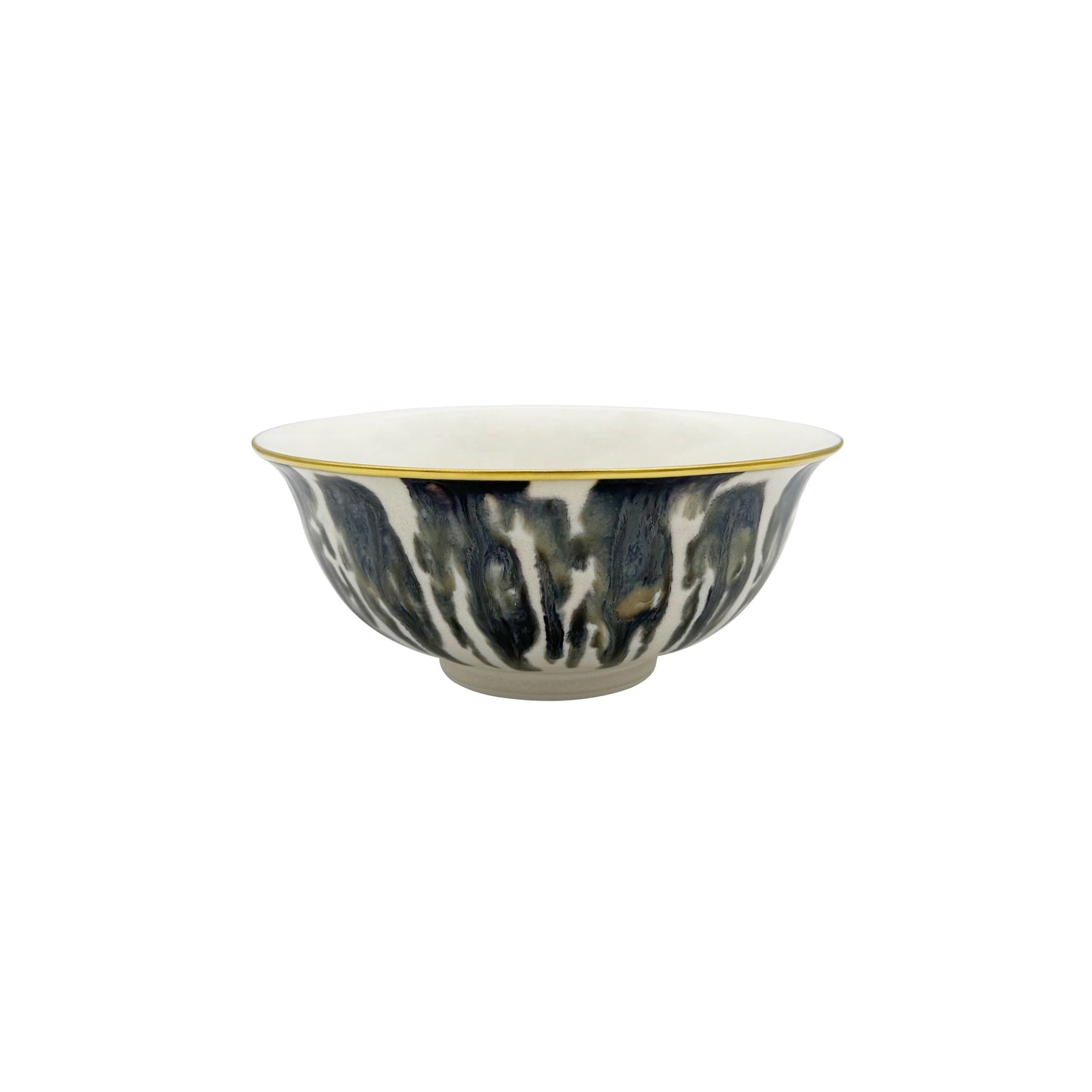 JL Coquet  ?CAILLE CR?ME Filet Or - Bol ? soupe, Ligne Asie 5.51 Inch SKU: LAS2006ECRECREMA00
