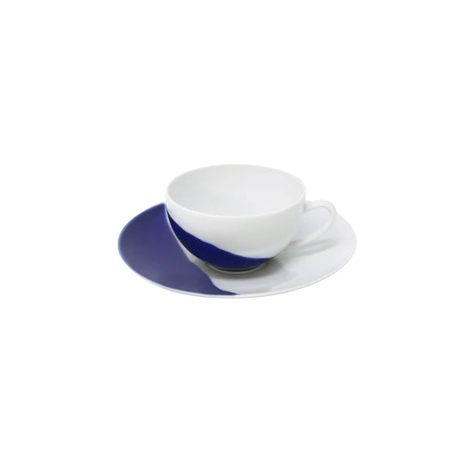 JL Coquet  BLUE MYKONOS - Tasse th? &amp; soucoupe 5.71 Inch SKU: HOR3024BMYKBLNC000