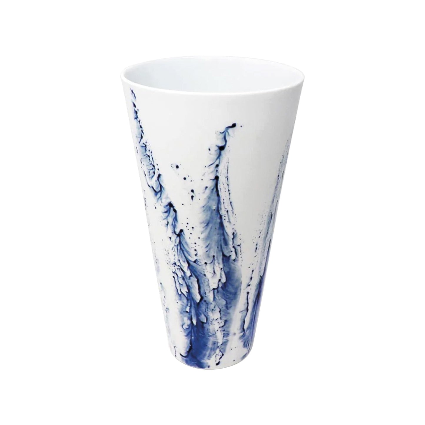 JL Coquet  BLUE IMPRESSION - Vase droit GM 19.69 Inch SKU: ACC6138BIMPBLNC000