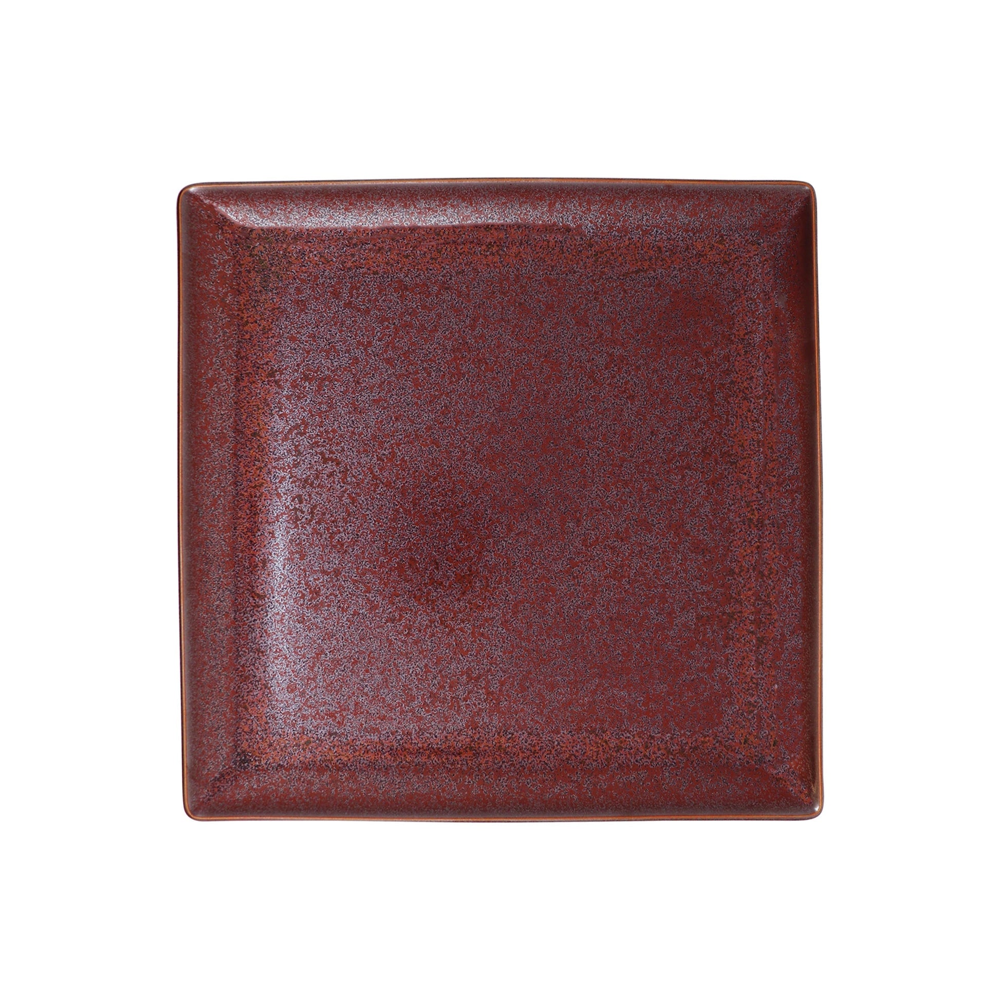 JL Coquet  GRANITE ROUGE - Assiette carree 27 cm 10.63 Inch SKU: ACC1021GROUGROU000