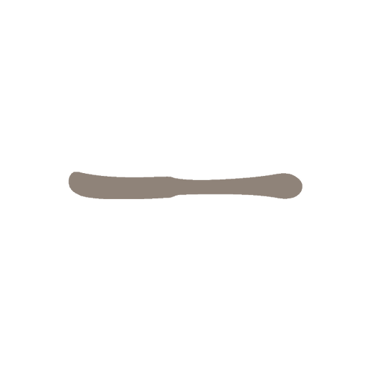 Butter Knife | Solid Handle | Mirror Finish: 6166 