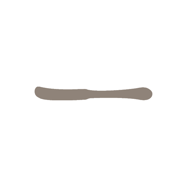 Butter Knife | Solid Handle | Mirror Finish: 3566 