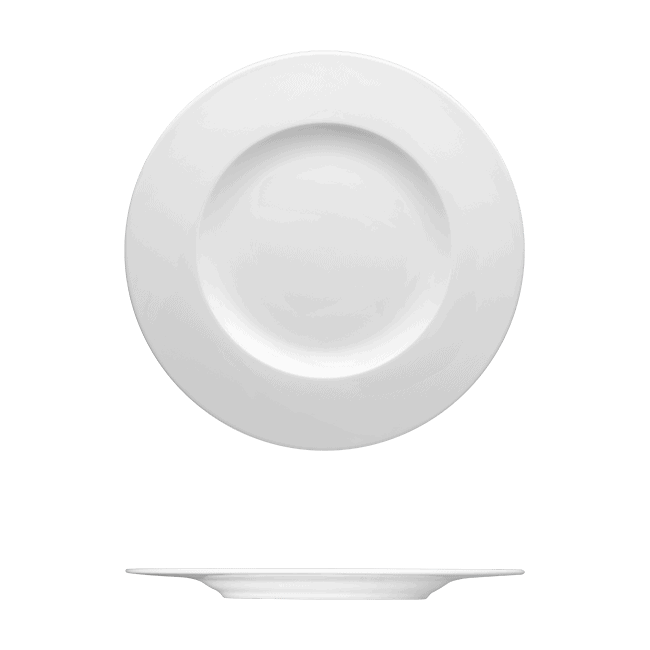 Round Plate Catalog Number: 051 0040 | Dimensions: 7 in (18 cm)