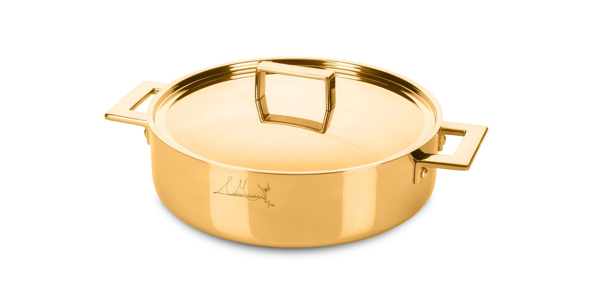 Mepra_Frying_pan_2_handles_Attiva_gold_SKU_301831O