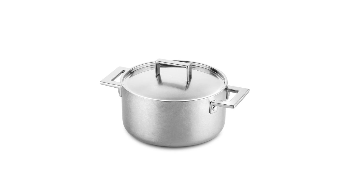 Mepra_Casserole_two_handles_Attiva_pewter_SKU_302821