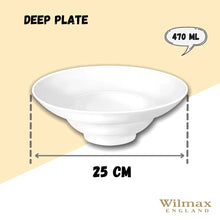 White Deep Salad or Soup Plate 9.75" inch | 16 Fl Oz |
