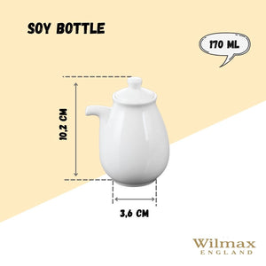White Soy Bottle 6 Oz | 170 Ml