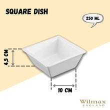 White Square Snack / Sauce Dish 4.25" inch X 4.25" inch X 1.75" inch | 11 X 11 X 4.5 Cm
