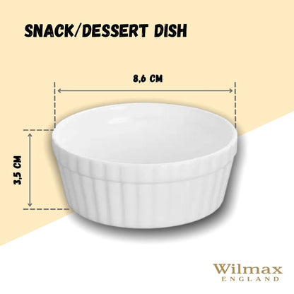 White Snack/Dessert Dish 3.5" inch | 4 Oz