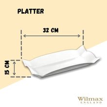 White Rectangle Platter 12.5" inch X 6" inch | 32 X 15 Cm