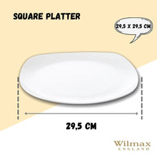 White Square Platter 11.5" inch X 11.5" inch | 29.5 X 29.5 Cm