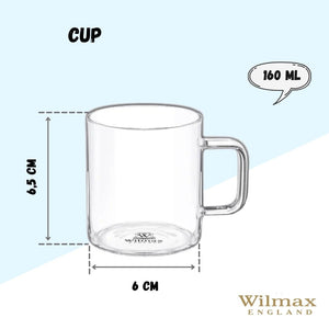 Thermo Glass Cup 5 Oz |High temperature and shock resistant