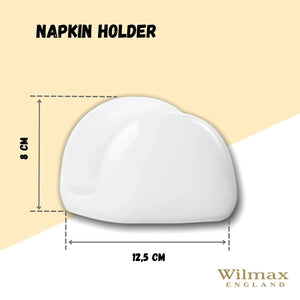 White Napkin Holder 4.5" inch X 3" inch | 11 X 8 Cm
