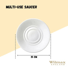 White Multi-Use Saucer 6" inch | 15 Cm