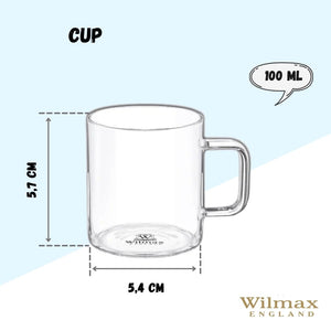 Thermo Glass Cup 4 Oz |High temperature and shock resistant