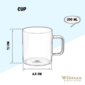 Thermo Glass Cup 7 Oz | High temperature and shock resistant