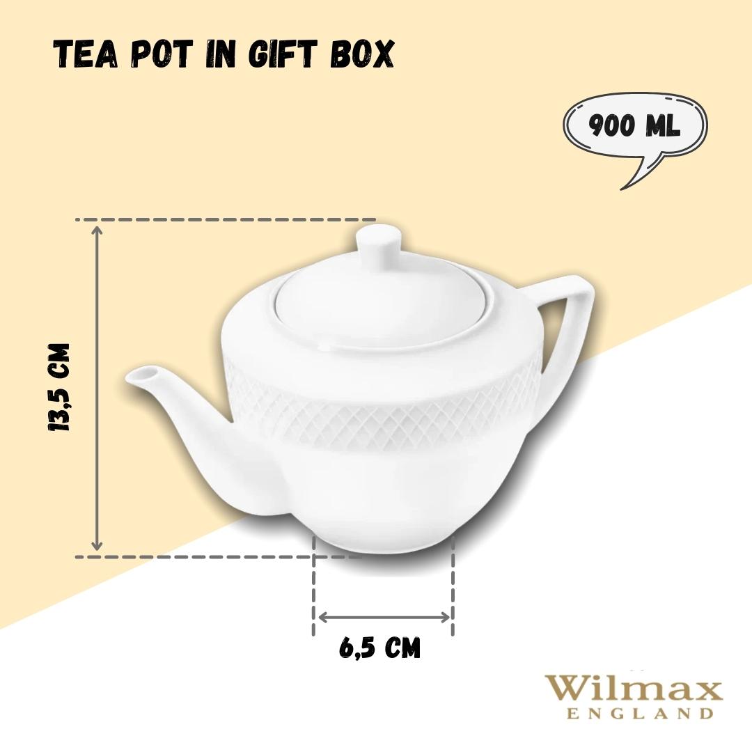 Tea Pot with Metal Handle - White (S) 24 fl oz. – KOYO
