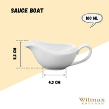 White Sauce Boat 3 Oz | 100 Ml