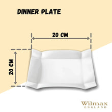 White Square Dessert Plate 8" inch X 8" inch | 20 X 20 Cm