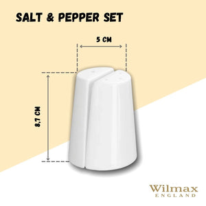 White Salt & Pepper Set
