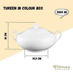 Large White Tureen 95 Oz | 2800 Ml In Colour Box