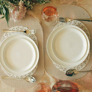 Set Of 3 White Dinner Plate 11" inch | 28 Cm