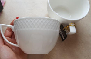 White Jumbo Coffee / Cappuccino Mug 17 Oz | 500 Ml Set Of 2 In Gift Box