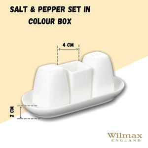 White Salt and Pepper Set