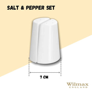 White Salt & Pepper Set