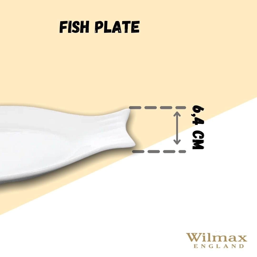 White Fish Plate 10" inch | 25.5 Cm