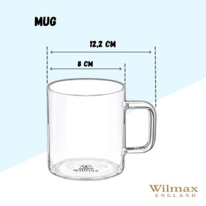 Thermo Glass Mug 13 Oz | High temperature and shock resistant