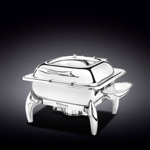 GLASS LID SQUARE CHAFING DISH WITH STAND 18" X 16" X 13" | 45.5 X 41 X 33 CM
