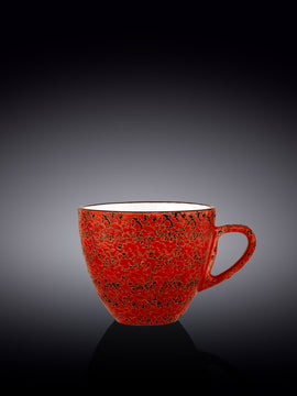 Red Porcelain Coffee / Tea Cup 10 FL OZ | 300 ML