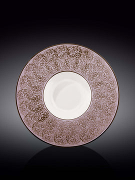 Violet / Lavender Porcelain Deep Soup or Salad Plate 9.5