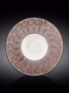 Violet / Lavender Porcelain Deep Soup or Salad Plate 10.5