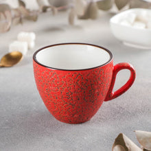 Set Of 6 Red Porcelain Espresso Cup 3 FL OZ | 75 ML