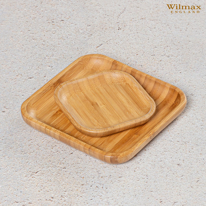 Bamboo Square Plate 6" inch X 6" inch |For Appetizers