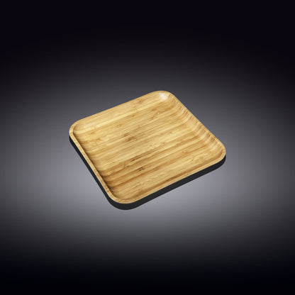 Set Of 12 Bamboo Square Plate 5" inch X 5" inch | For Appetizers