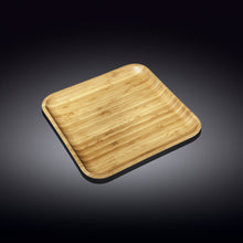 Set Of 6 Bamboo Square Plate 9" inch X 9" inch | For Appetizers / Barbecue