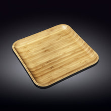 Bamboo Square Platter 13" inch X 13" inch | For Appetizers / Barbecue / Steak