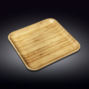 Bamboo Square Platter 14" inch X 14" inch | For Appetizers / Barbecue / Steak