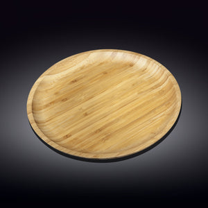 Bamboo Round Platter 12" inch |For pizza / Barbecue / Steak