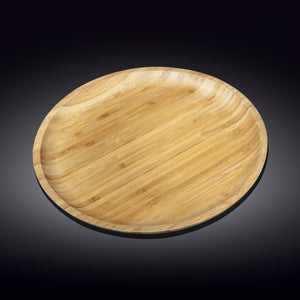 Bamboo Round Platter 14" inch | For pizza / Barbecue / Steak